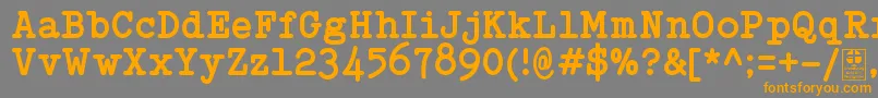Подробнее о шрифте TypowriterBoldDemo Шрифт TypowriterBoldDemo – оранжевые шрифты на сером фоне