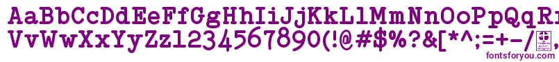 TypowriterBoldDemo Font – Purple Fonts