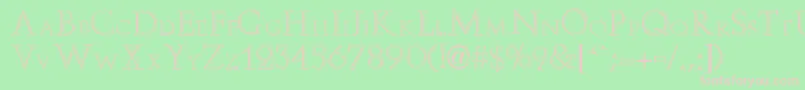 StoweOf Font – Pink Fonts on Green Background