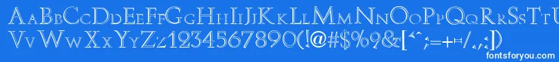 StoweOf Font – White Fonts on Blue Background