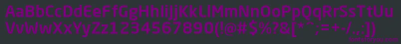 Шрифт NeoSansProMedium – фиолетовые шрифты на чёрном фоне