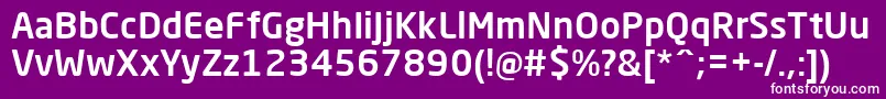 フォントNeoSansProMedium – 紫の背景に白い文字