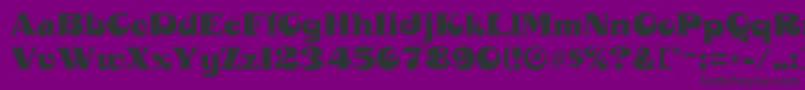 MahoneyRegular Font – Black Fonts on Purple Background