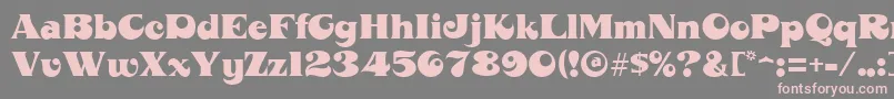 MahoneyRegular Font – Pink Fonts on Gray Background