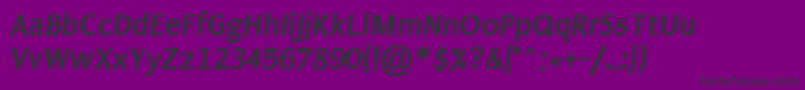 PuritanBoldItalic Font – Black Fonts on Purple Background