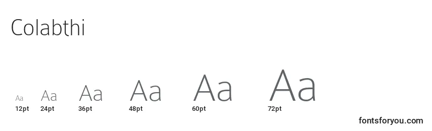 Colabthi Font Sizes