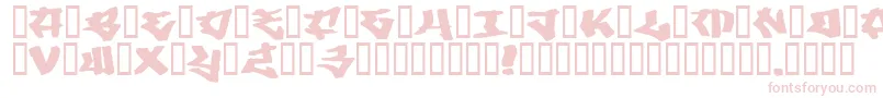 Writers 3 Font – Pink Fonts on White Background