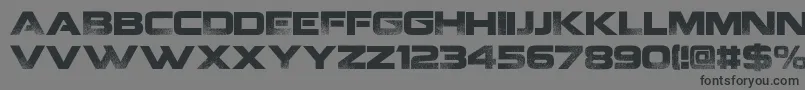 フォントCoalitionV2. – 黒い文字の灰色の背景