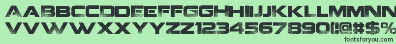 CoalitionV2.-fontti – mustat fontit vihreällä taustalla