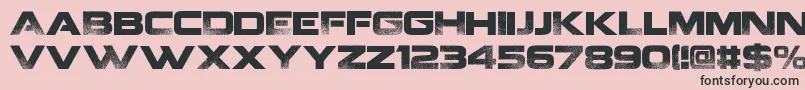 フォントCoalitionV2. – ピンクの背景に黒い文字