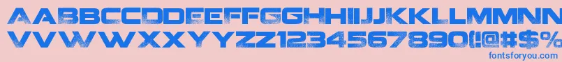 CoalitionV2. Font – Blue Fonts on Pink Background