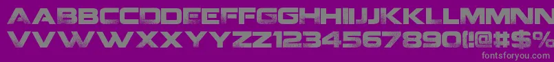 CoalitionV2.-fontti – harmaat kirjasimet violetilla taustalla