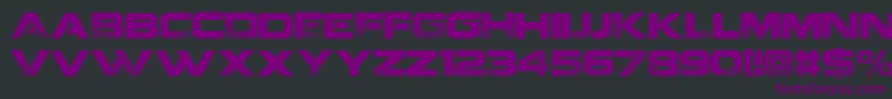 Шрифт CoalitionV2. – фиолетовые шрифты на чёрном фоне
