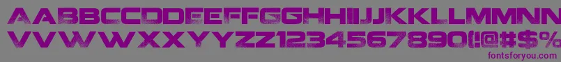 CoalitionV2. Font – Purple Fonts on Gray Background