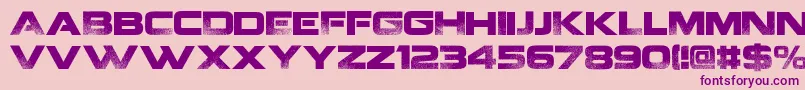 CoalitionV2. Font – Purple Fonts on Pink Background