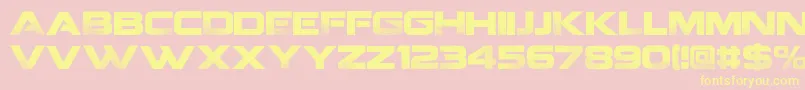 CoalitionV2. Font – Yellow Fonts on Pink Background