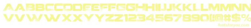 CoalitionV2.-fontti – keltaiset fontit valkoisella taustalla