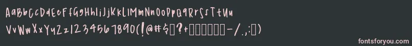 fuente SimplicityRegular – Fuentes Rosadas Sobre Fondo Negro
