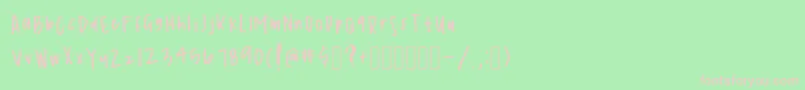 SimplicityRegular Font – Pink Fonts on Green Background