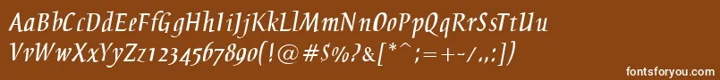 Breez Font – White Fonts on Brown Background