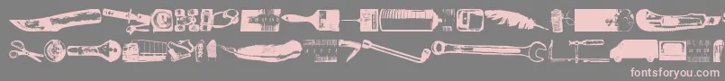 Más sobre la fuente Melkeinaitokopio fuente Melkeinaitokopio – Fuentes Rosadas Sobre Fondo Gris