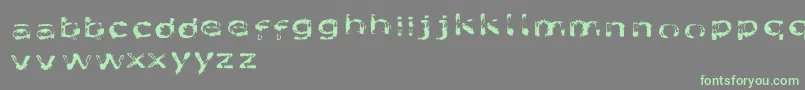 Czcionka Likefont – zielone czcionki na szarym tle