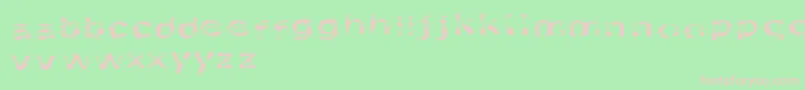 Likefont Font – Pink Fonts on Green Background