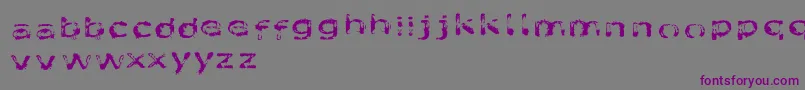 Шрифт Likefont – фиолетовые шрифты на сером фоне