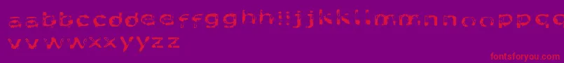 Likefont Font – Red Fonts on Purple Background