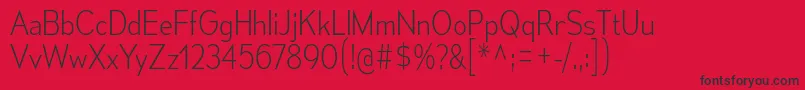 fuente MesmerizeScEl – Fuentes Negras Sobre Fondo Rojo