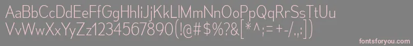 フォントMesmerizeScEl – 灰色の背景にピンクのフォント