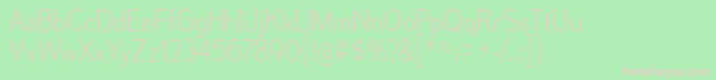 フォントMesmerizeScEl – 緑の背景にピンクのフォント