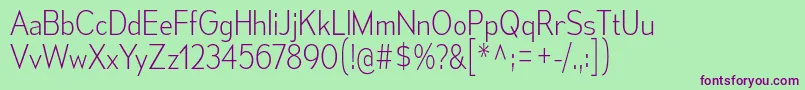 Шрифт MesmerizeScEl – фиолетовые шрифты на зелёном фоне