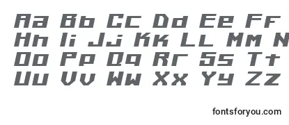 Schriftart KilotonV1.0Italic