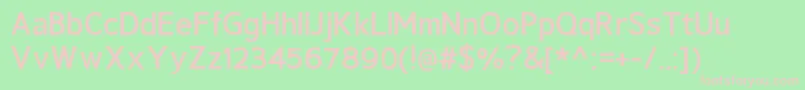 Шрифт GeldersansBold – розовые шрифты на зелёном фоне