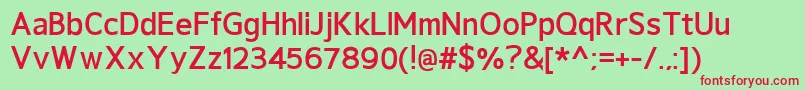 GeldersansBold Font – Red Fonts on Green Background