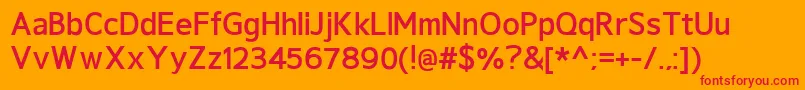 GeldersansBold Font – Red Fonts on Orange Background
