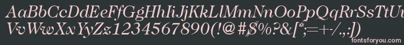 fuente Caslon335Regularitalic – Fuentes Rosadas Sobre Fondo Negro