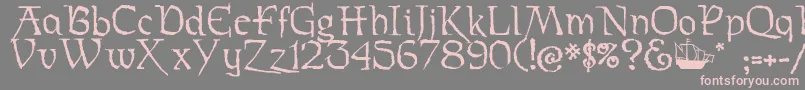 Stoertebeker Font – Pink Fonts on Gray Background