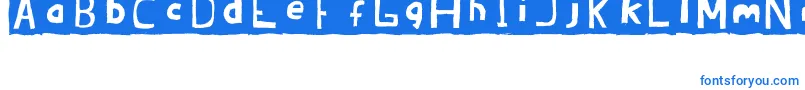 Шрифт BrandonErcJuly2008 – синие шрифты на белом фоне