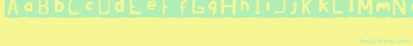 Weitere Informationen zur BrandonErcJuly2008-Schriftart BrandonErcJuly2008-Schriftart – Grüne Schriften auf gelbem Hintergrund