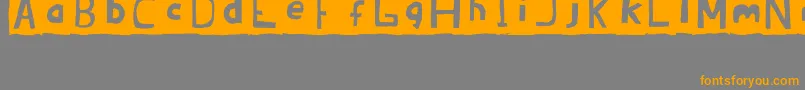 BrandonErcJuly2008 Font – Orange Fonts on Gray Background