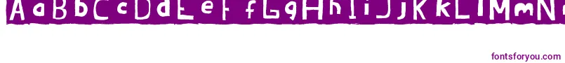 Шрифт BrandonErcJuly2008 – фиолетовые шрифты на белом фоне