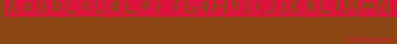 BrandonErcJuly2008 Font – Red Fonts on Brown Background