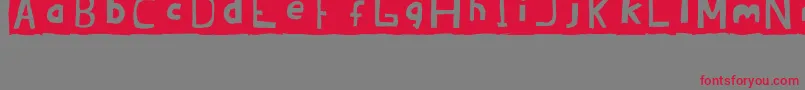 BrandonErcJuly2008 Font – Red Fonts on Gray Background
