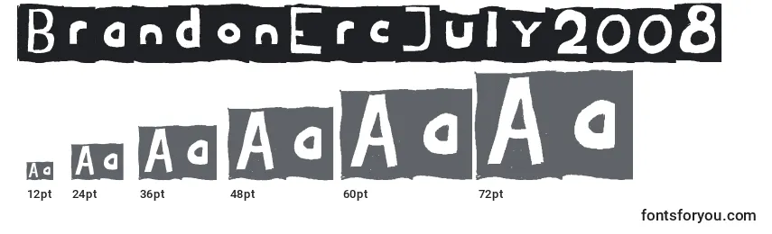Размеры шрифта BrandonErcJuly2008