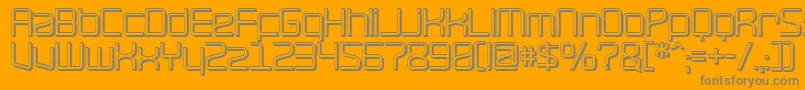 RaveOffset Font – Gray Fonts on Orange Background