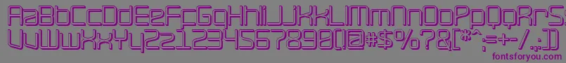 RaveOffset Font – Purple Fonts on Gray Background