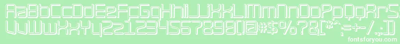 RaveOffset Font – White Fonts on Green Background