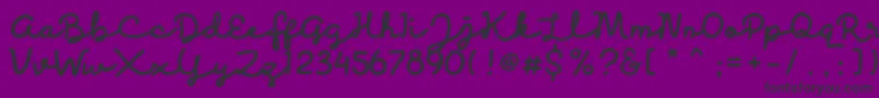 Discobaby Font – Black Fonts on Purple Background